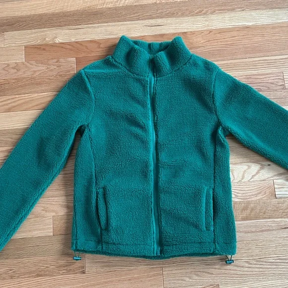 NWT Homer Simpson Meme Embroidered-detail Teddy Fleece Zip Green XS - Picture 4 of 8